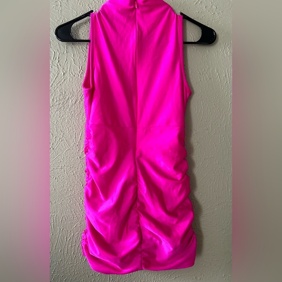 Windsor Mini Dress / Licra / Hot Pink  Size S - Picture 4 of 12